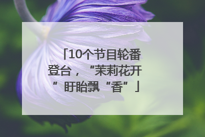 10个节目轮番登台，“茉莉花开”盱眙飘“香”