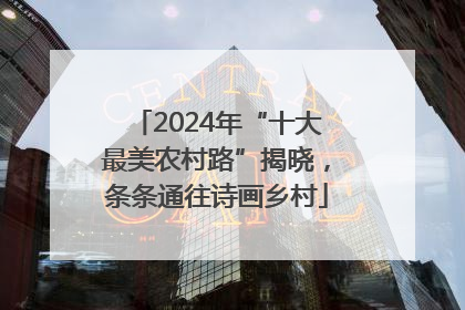 2024年“十大最美农村路”揭晓，条条通往诗画乡村