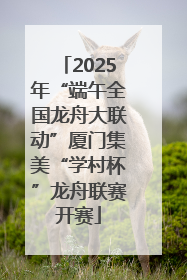 2025年“端午全国龙舟大联动”厦门集美“学村杯”龙舟联赛开赛
