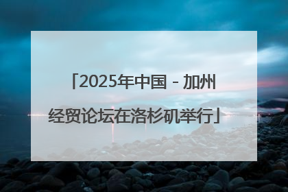 2025年中国－加州经贸论坛在洛杉矶举行