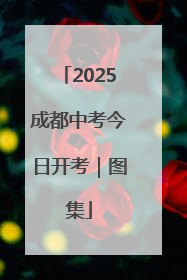 2025成都中考今日开考｜图集