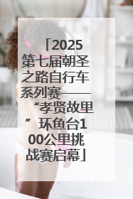 2025第七届朝圣之路自行车系列赛——“孝贤故里”环鱼台100公里挑战赛启幕