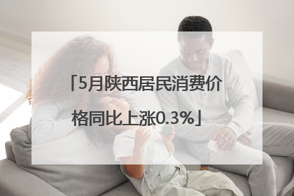 5月陕西居民消费价格同比上涨0.3%
