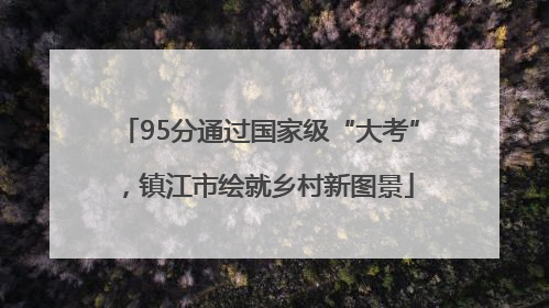 95分通过国家级“大考”，镇江市绘就乡村新图景