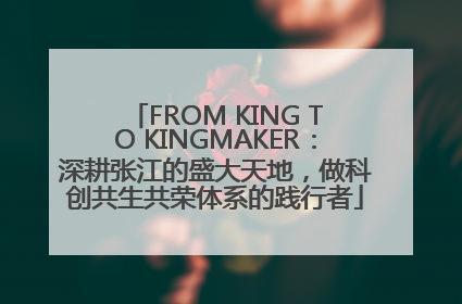 FROM KING TO KINGMAKER：深耕张江的盛大天地，做科创共生共荣体系的践行者