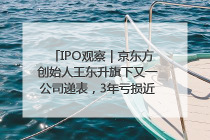 IPO观察｜京东方创始人王东升旗下又一公司递表，3年亏损近50亿元，近8成收入来自同一客户
